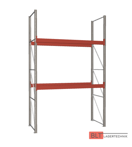 ca. 2,90 lfm, H: 450cm, Fachlast: 1800 kg, Palettenregale, Schwerlastregale, Hochregale, Industrieregale, Regale sofort ab Lager